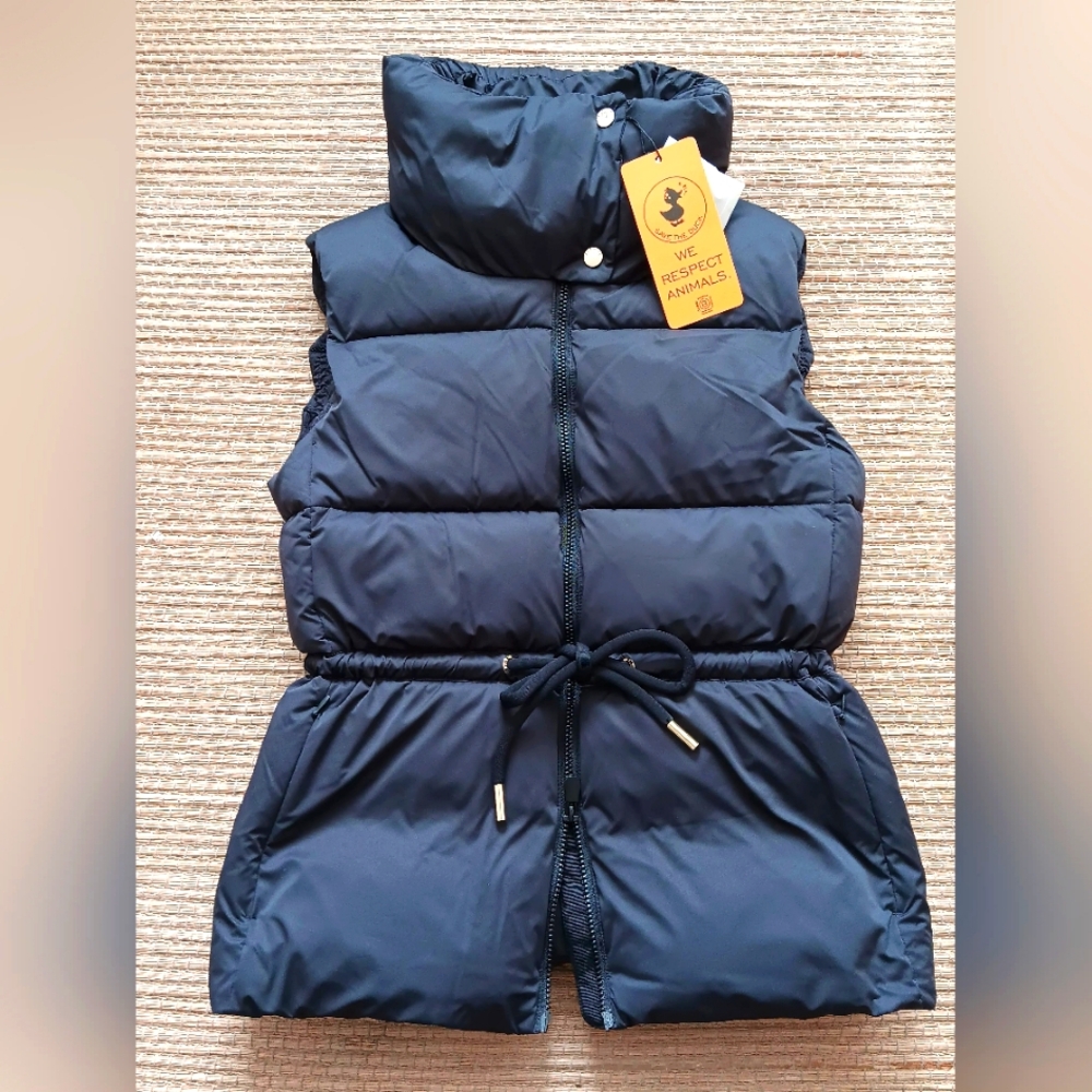 "SAVE THE DUCK" Women's  Black Puffer Vest "REN"